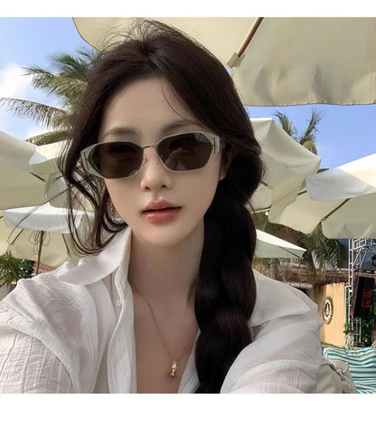Small ice sunglasses women's high-end sense retro potato glasses 2025 new sunglasses UV protection