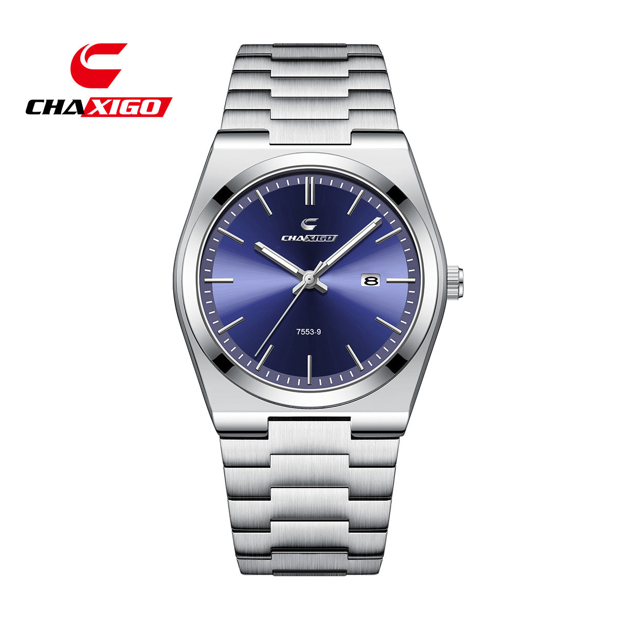 Swiss Brand Chaxigo Ultra-Thin Men's Watch Waterproof Luminous Quartz Watch Alloy Export Hot Model Dropshipping