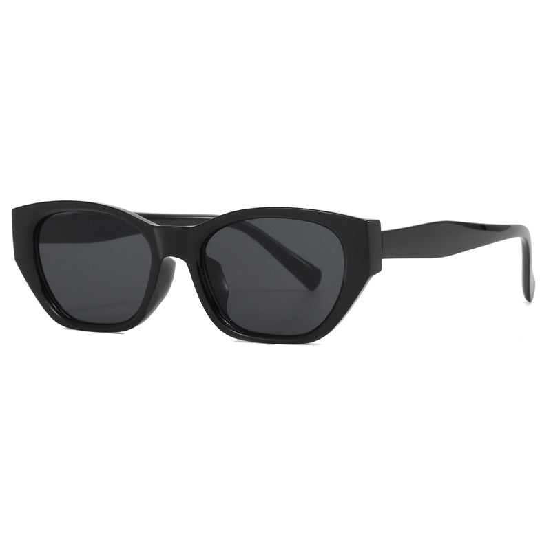 Cat-Eye Small Frame Irregular Sunglasses 2024 New Internet Celebrity High-End Sunglasses Anti-Uv Trendy Sunglasses