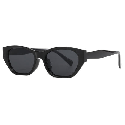 Cat-Eye Small Frame Irregular Sunglasses 2024 New Internet Celebrity High-End Sunglasses Anti-Uv Trendy Sunglasses