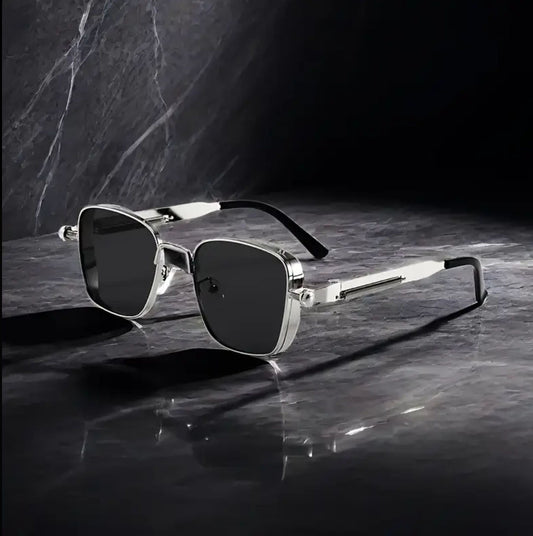 Cross-border European and American New Light Luxury High-end Sunglasses for Men and Women Retro Metal Frame Sunglasses Personalized Sunglasses