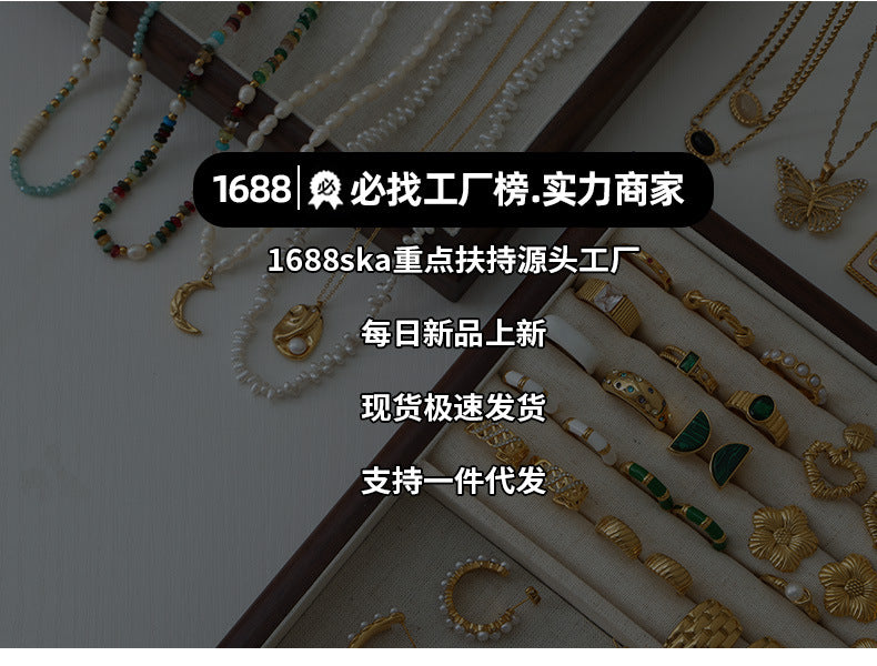 New simple personality niche design titanium steel gold-plated irregular bump hammer face opening bracelet women's jewelry wholesale