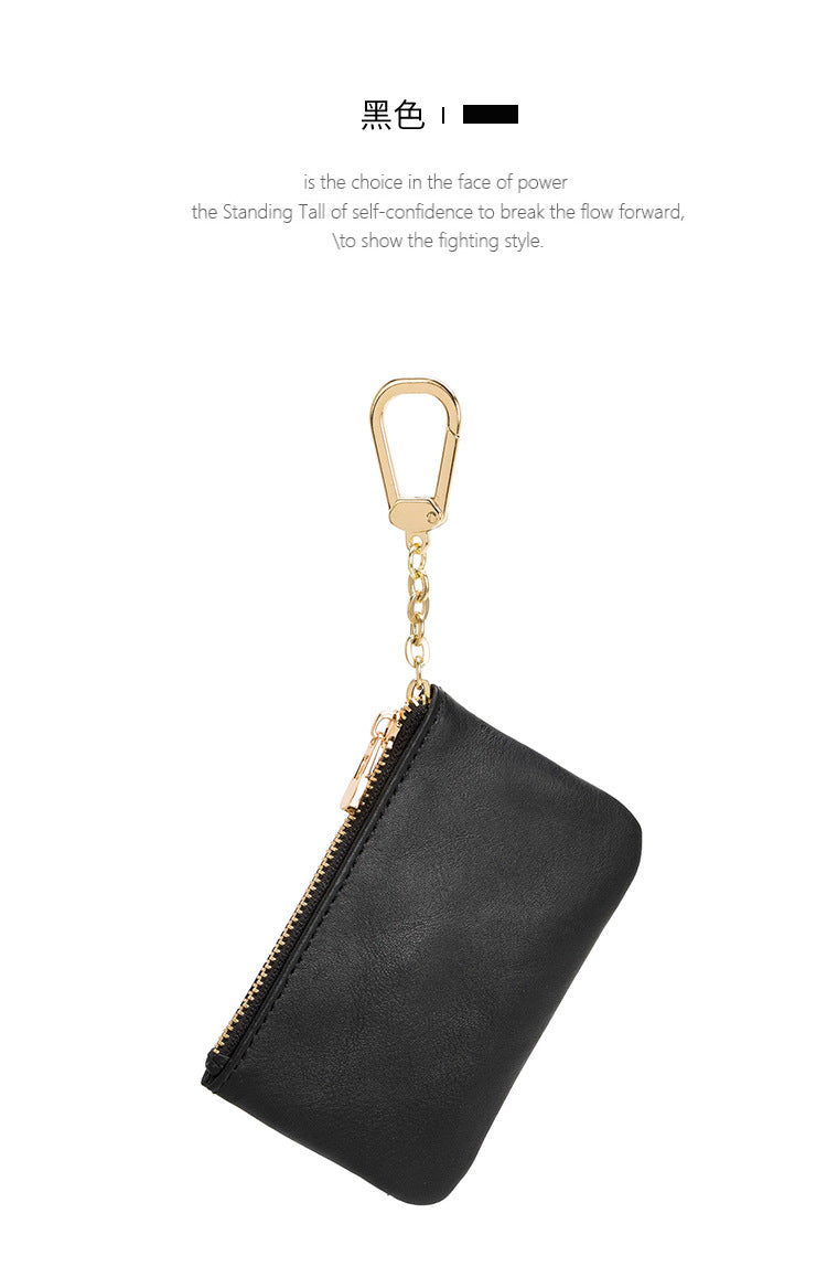 European and American Genuine Leather Cowhide Coin Purse Simple Mini Zipper Coin Bag 2025 New Small Wallet Women's Short Ultra-Thin