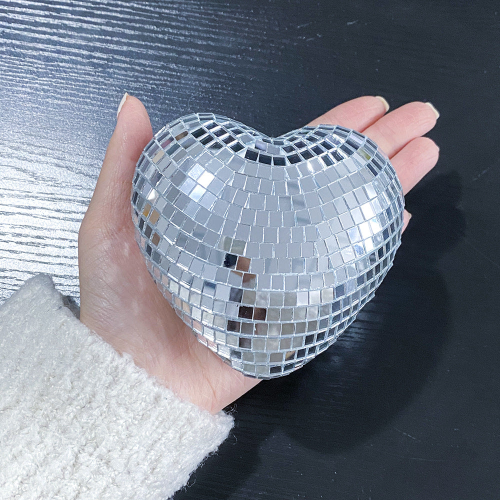 Chain love Disco ball Disco love glass decorations party reflective atmosphere products Christmas