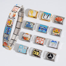 Cross-border Fashion Stainless Steel Module Bracelet MOM Series New Strange Diy Elastic Bracelet Detachable Bracelet Accessories