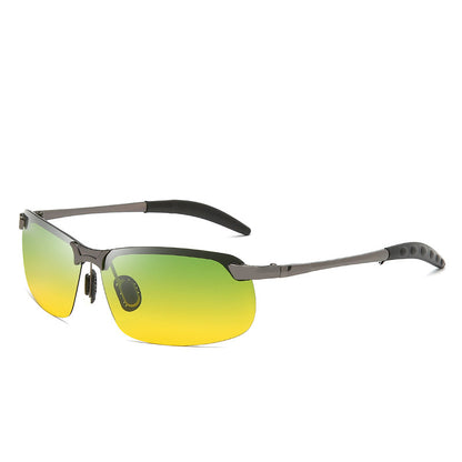 Polarized Glasses 3043 Color Changing Polarized Sunglasses Men's Fashion Fish Shooting Color Changing Glasses Outdoor Sports Sunglasses