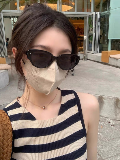 Sunglasses for Women, Retro Cat-Eye Fashion Stylish Small Frame Trendy Cool Sunglasses for Men 2025 New Sun Protection High-End Glasses