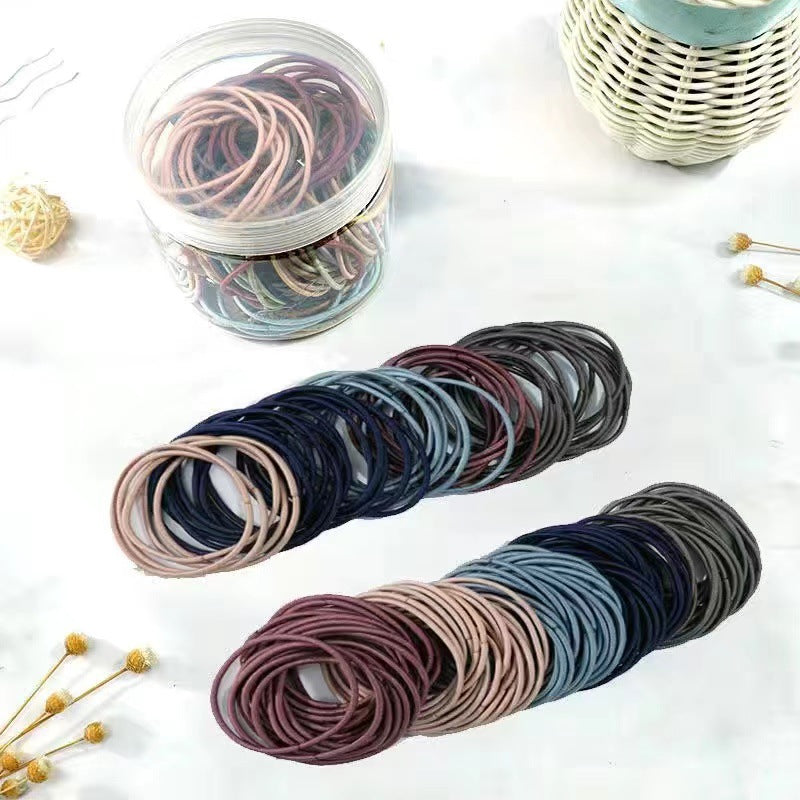 Korean version of thin head rope high elastic small rubber band hair band adult simple head rope women hair rubber band wholesale