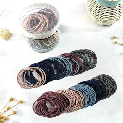 Korean version of thin head rope high elastic small rubber band hair band adult simple head rope women hair rubber band wholesale