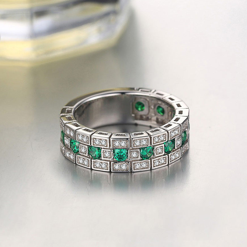 Amazon cross-border e-commerce niche design high-end ring women's classic all-match plain ring ring r7112