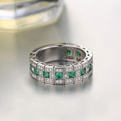 Amazon cross-border e-commerce niche design high-end ring women's classic all-match plain ring ring r7112