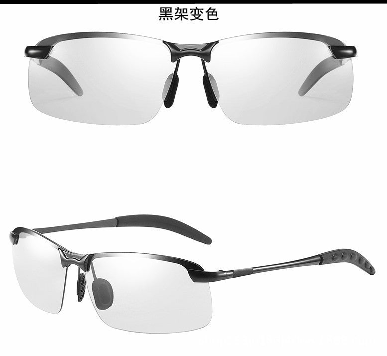 Polarized Glasses 3043 Color Changing Polarized Sunglasses Men's Fashion Fish Shooting Color Changing Glasses Outdoor Sports Sunglasses