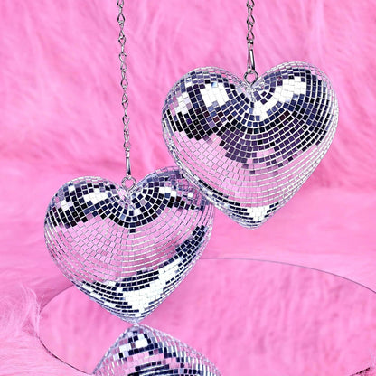Chain love Disco ball Disco love glass decorations party reflective atmosphere products Christmas
