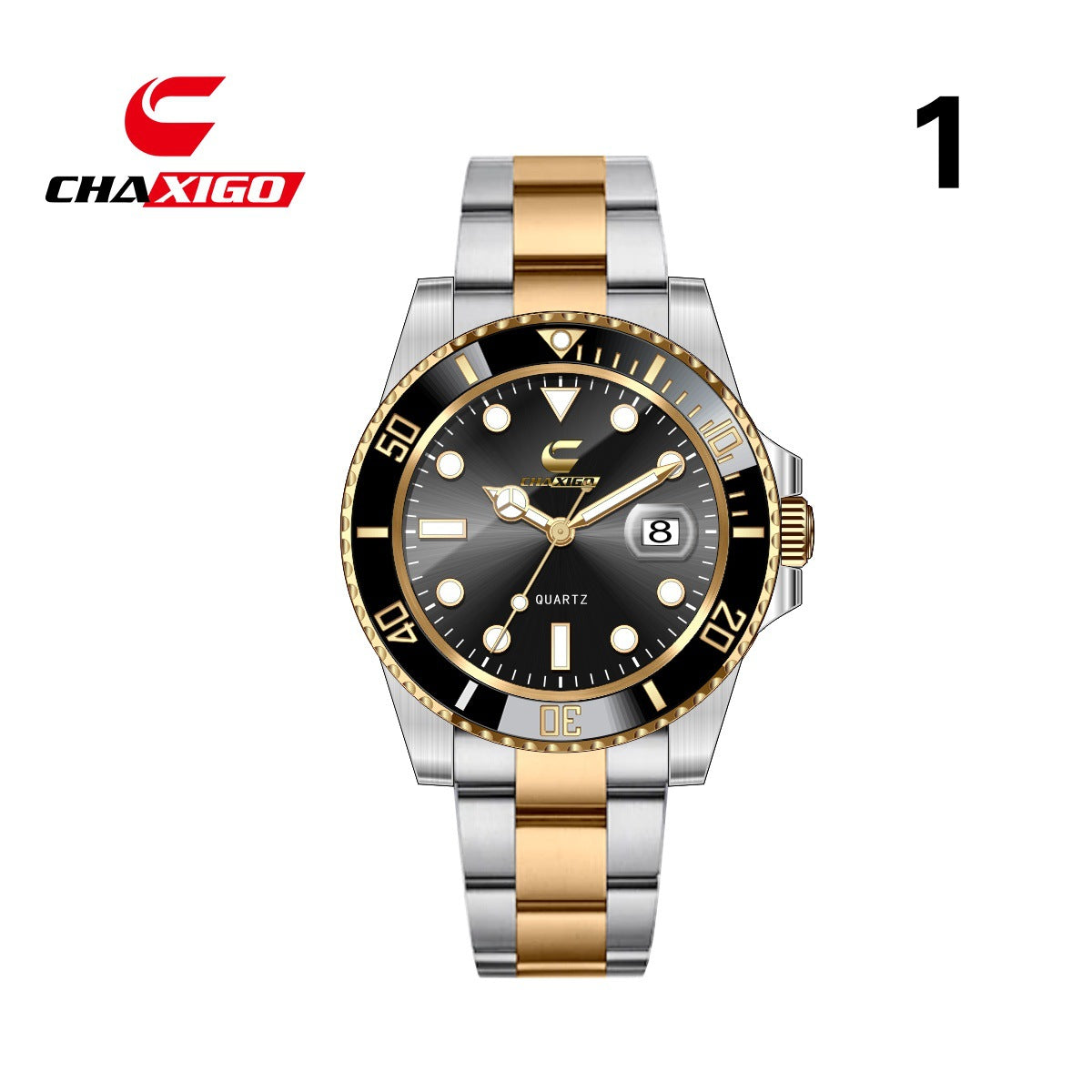 Swiss CHAXIGO quartz watch cross-border watch wholesale new green water ghost quartz luminous waterproof men's watch