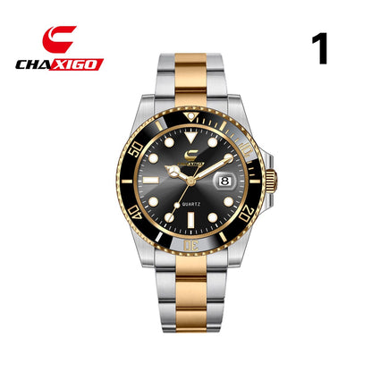 Swiss CHAXIGO quartz watch cross-border watch wholesale new green water ghost quartz luminous waterproof men's watch