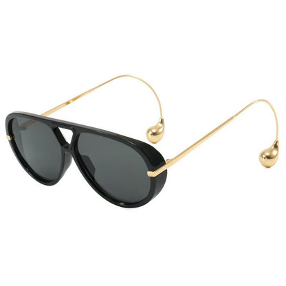 European and American Retro Large Frame Classic Double Beam Sunglasses New Personalized Outdoor Anti-ultraviolet Tide Men's and Women's Cross-border Sunglasses