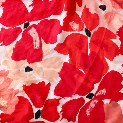 2022 spring and summer scarf women's cross-border foreign trade vintage red cotton linen feel scarf bohemian style long scarf