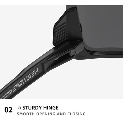 Heat Wave Sunglasses Sports Outdoor Cycling One-Piece Glasses Goggles Uv400 High Quality Vector