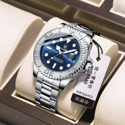 Swiss brand new waterproof luminous men's watch fashion quartz watch live foreign trade explosions a generation of hair
