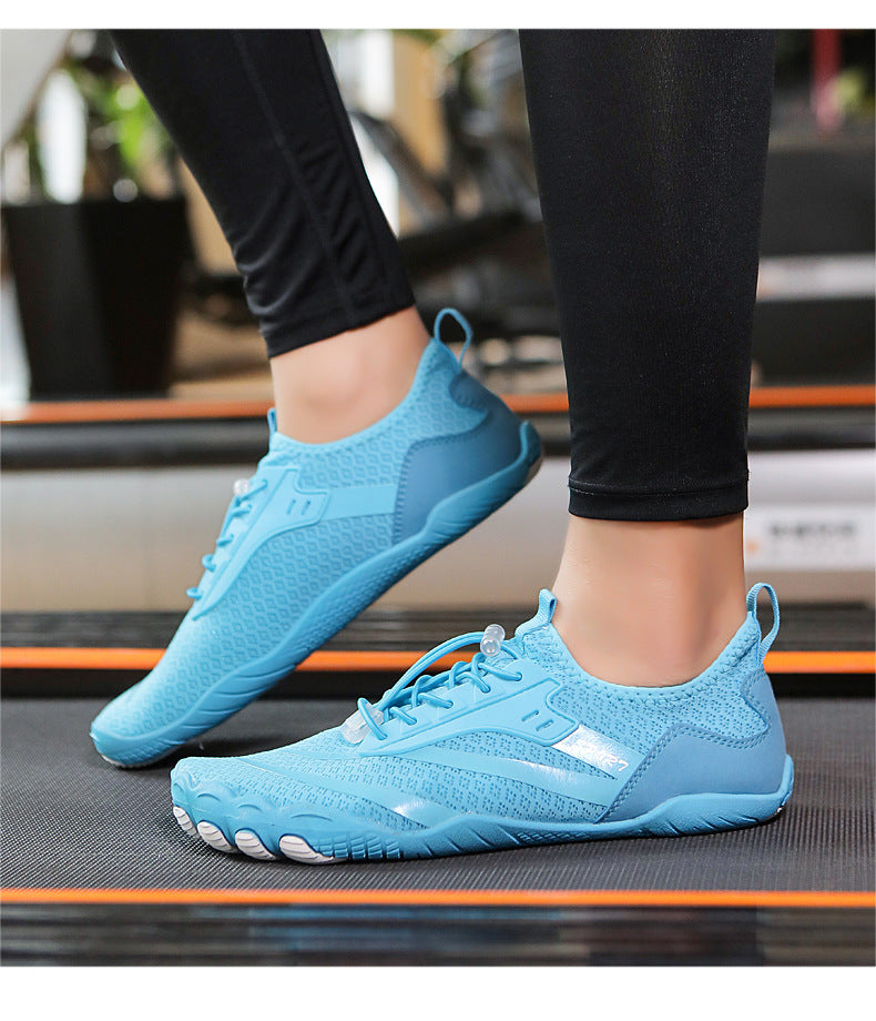 New Outdoor Beach Shoes Swimming Diving Wading Shoes Couple Non-slip Tracing Shoes Hiking Five Finger Fitness Hiking Shoes