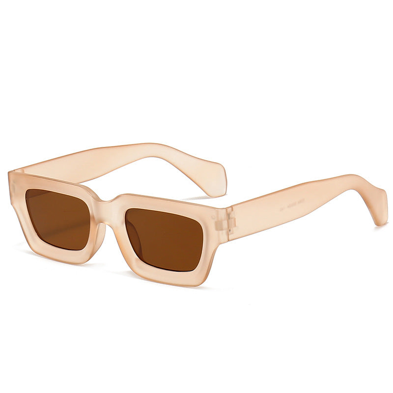 Retro Concave Small Frame Square Sunglasses 2023 New Sunglasses European and American Cross-Border Street Photography Sun Protection Trendy Sunglasses