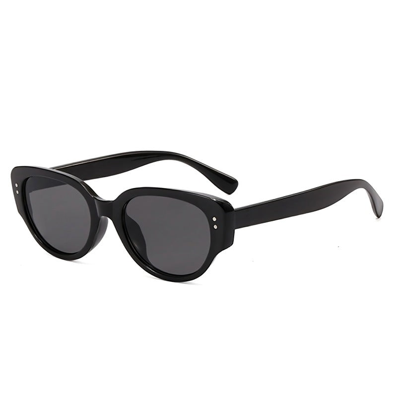Wang Jiaer Same Style Sunglasses Women's High-end Korean Style Retro Sunglasses Men's Anti-ultraviolet Glasses 2024 New