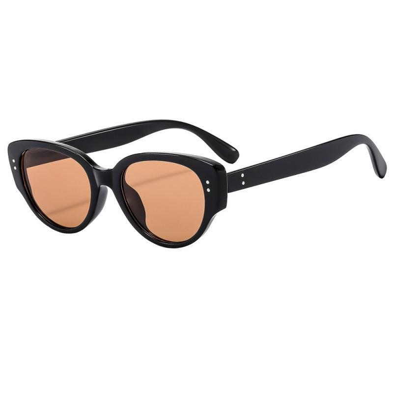 Sunglasses for Women, Retro Cat-Eye Fashion Stylish Small Frame Trendy Cool Sunglasses for Men 2025 New Sun Protection High-End Glasses