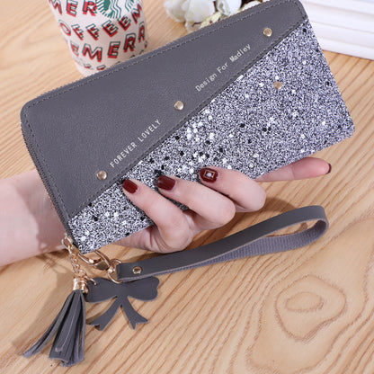 Factory wholesale Japanese and Korean long wallet women's fashion simple women's coin purse large capacity multi-card card holder wallet
