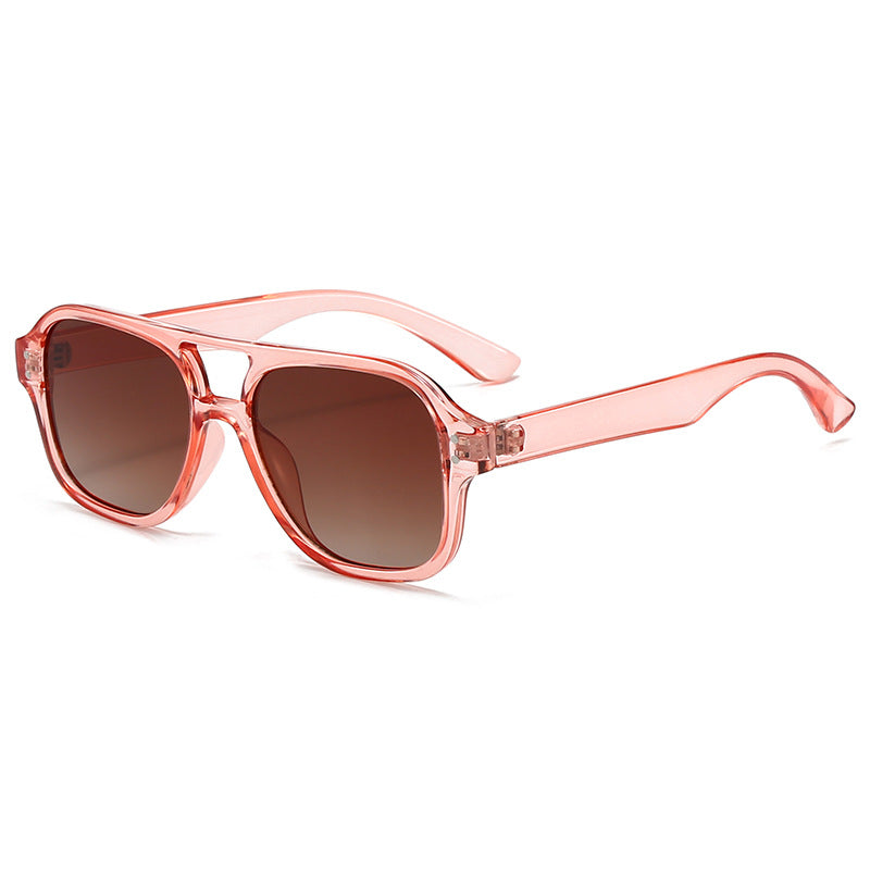 New European and American Ins Internet Celebrity Sunglasses Men's Cross-border Punk Trendy Show Sunglasses Double-beam Sunglasses Women's High-end Sense