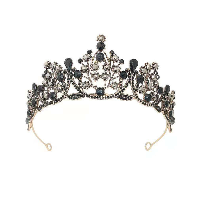 Super Fairy New Princess Sweet Bridal Crown Red Tiara Crystal Toast Clothing Hair Accessories 18Th Birthday Gift
