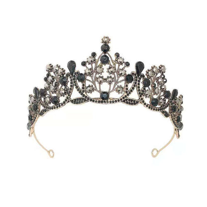 Super Fairy New Princess Sweet Bridal Crown Red Tiara Crystal Toast Clothing Hair Accessories 18Th Birthday Gift