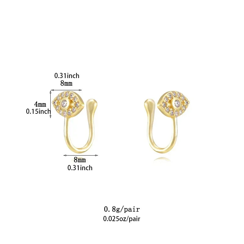 Cross-Border Exclusive Supply of Versatile and High-End Ear Cuffs with an Instagram-Worthy Style, Featuring a Fashionable and Simple U-Shaped Design with Diamond Accents and a Unique Ear Cuff Earring Set