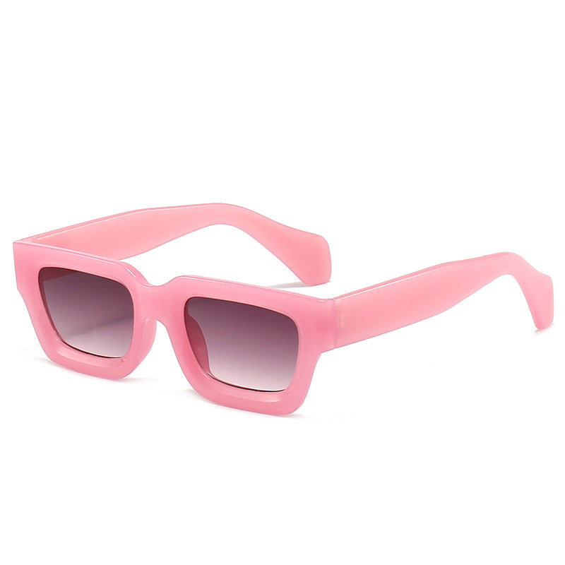 Retro Concave Small Frame Square Sunglasses 2023 New Sunglasses European and American Cross-Border Street Photography Sun Protection Trendy Sunglasses