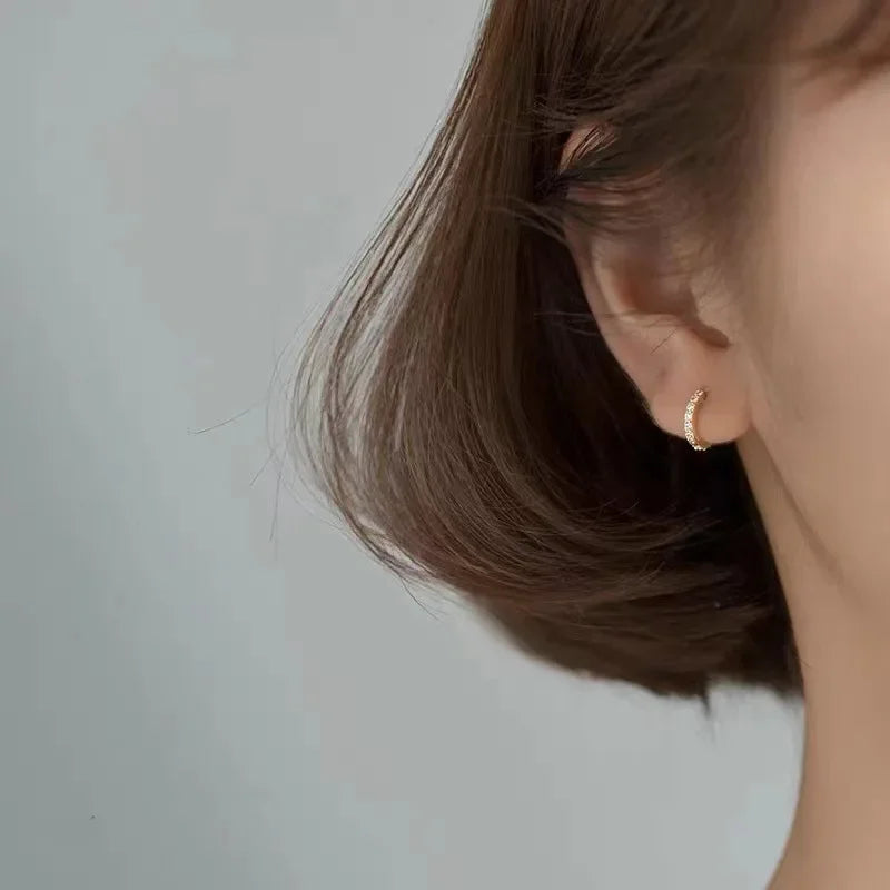 Simple Daily Exquisite Small Ear Clip One-piece Painless Mosquito Incense Plate Earrings Women's Temperament All-match Commuter Ear Accessories