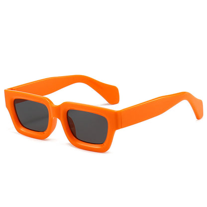 Retro Concave Small Frame Square Sunglasses 2023 New Sunglasses European and American Cross-Border Street Photography Sun Protection Trendy Sunglasses