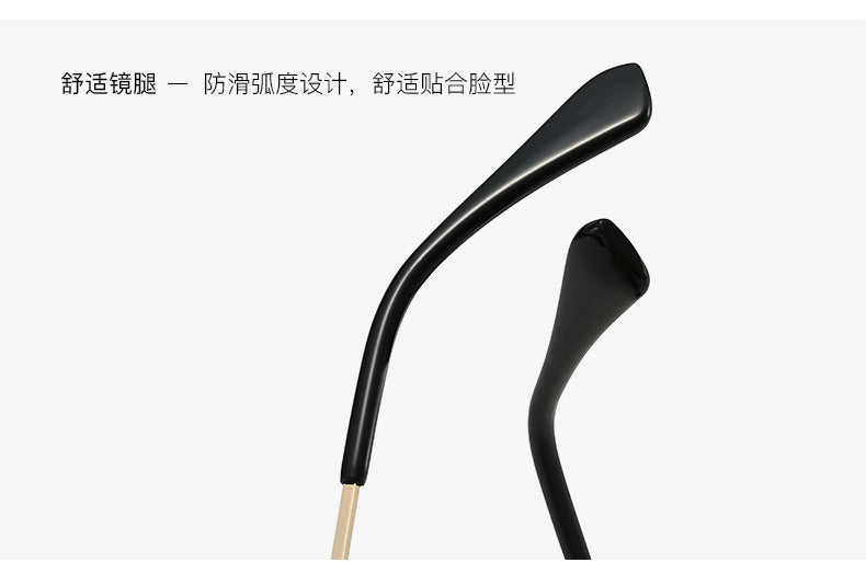 21 Amazon's New Popular European and American Punk Men's Sunglasses Pilot Square Frame Cross-Border Sunglasses Wholesale