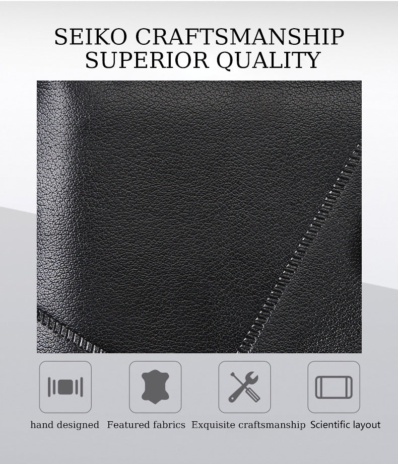 Cross-border Dropshipping Business Fashion Hasp 80% Off Short Wallet Male Multi-card Driver's License Multifunctional Men's Wallet