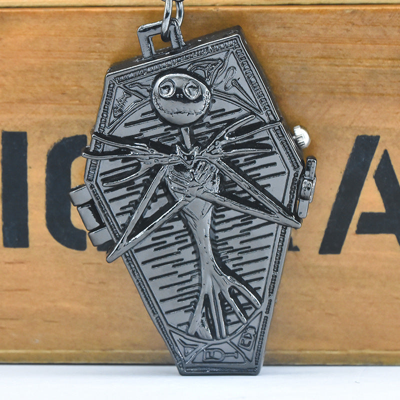 Halloween Foreign Trade Cartoon Pocket Watch Characteristic Pocket Watch Christmas Eve Green Ancient Large Pocket Watch Manufacturers Irregular Watch