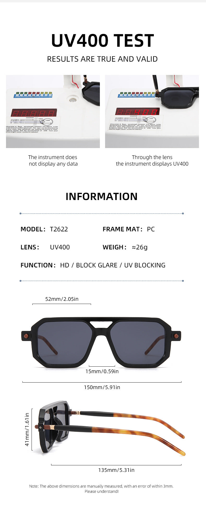 You, me, him, cross-border trend, retro, literary and modern sunglasses, Instagram street flat glasses, fashion sunglasses T2622