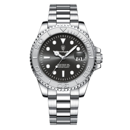 Swiss brand new waterproof luminous men's watch fashion quartz watch live foreign trade explosions a generation of hair