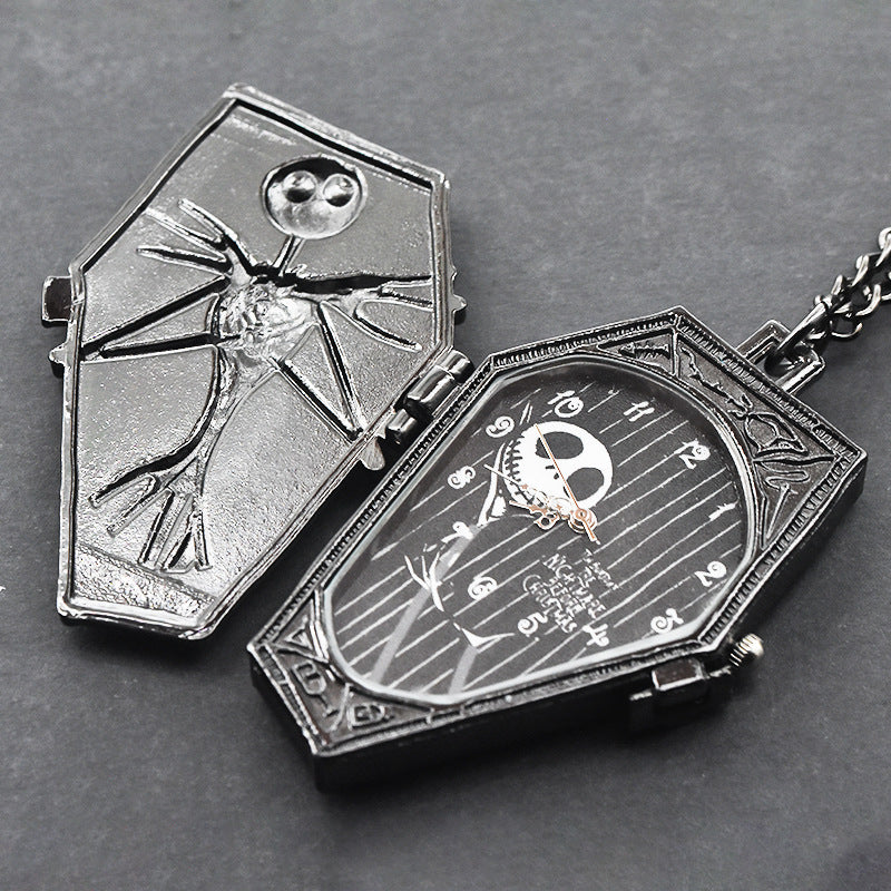 Halloween Foreign Trade Cartoon Pocket Watch Characteristic Pocket Watch Christmas Eve Green Ancient Large Pocket Watch Manufacturers Irregular Watch