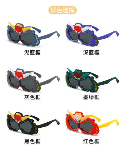 2026 New Soft Silicone Kidsren's Sunglasses for Outdoor Travel, Fashionable Cartoon Kidsren's Polarized Sunglasses with Uv Protection
