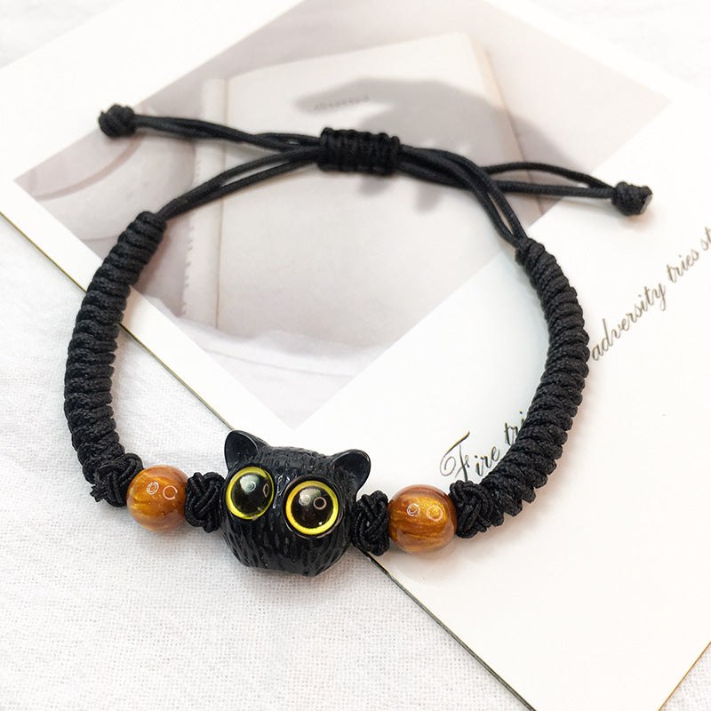 New Chinese Style Design Sense Plum Blossom Woven Bracelet for Women Chinese Style Adjustable Woven Hand Rope Gifts Hand Woven Rope