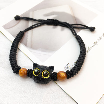 New Chinese Style Design Sense Plum Blossom Woven Bracelet for Women Chinese Style Adjustable Woven Hand Rope Gifts Hand Woven Rope