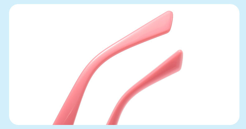 2024 new fashion rice nail polarized children's sunglasses silicone oval small frame sunscreen baby sunglasses 7-130