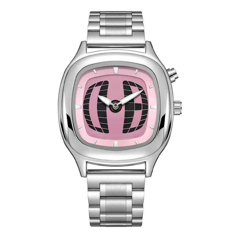 Millennial Retro Fashion Concept Digital Display Sports Men's Watch with Analog Numbers, Niche Ins Trendy Brand Quartz Watch