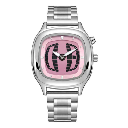 Millennial Retro Fashion Concept Digital Display Sports Men's Watch with Analog Numbers, Niche Ins Trendy Brand Quartz Watch