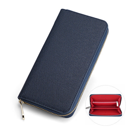 Cross-border Cloth Saffiano Long Men's Wallet Fashionable Zipper 60017 Japanese Wallet for Women