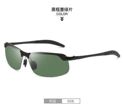 Polarized Glasses 3043 Color Changing Polarized Sunglasses Men's Fashion Fish Shooting Color Changing Glasses Outdoor Sports Sunglasses