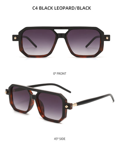 You, me, him, cross-border trend, retro, literary and modern sunglasses, Instagram street flat glasses, fashion sunglasses T2622